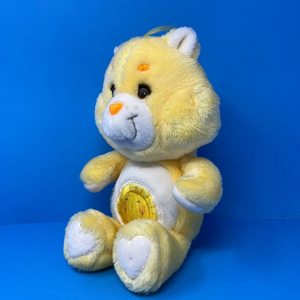 Kenner Care Bears‎ Plush 13 inch Yellow Funshine Bear Vintage 1983 Smiling Sun